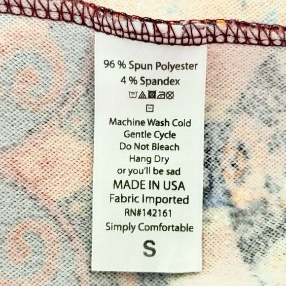 Lularoe Women’s Paisley Print Pencil Skirt S Multicolored Knee Length Stretchy - Picture 5 of 8